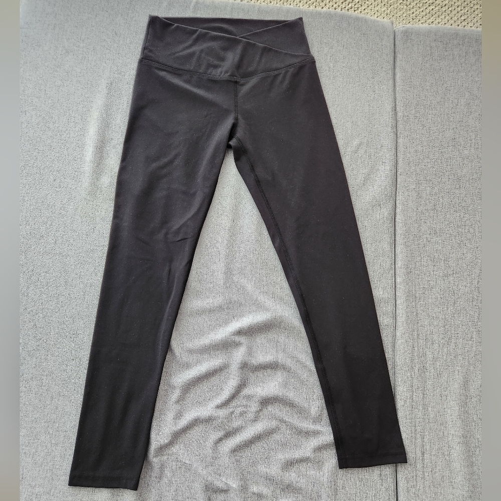 Sporty 7/8 Leggings with Crossover Waistband